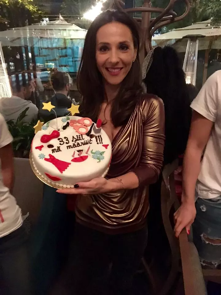 Andreea Raducan la petrecerea de 33 de ani