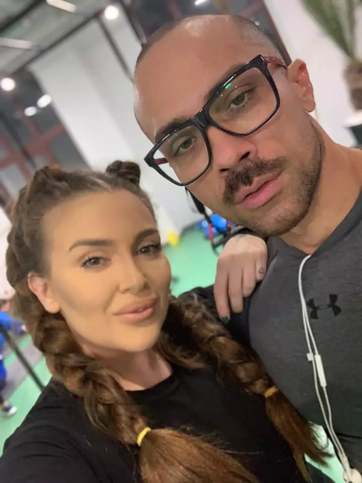 Oana Radu și prietenul ei, Cătălin Dobrescu