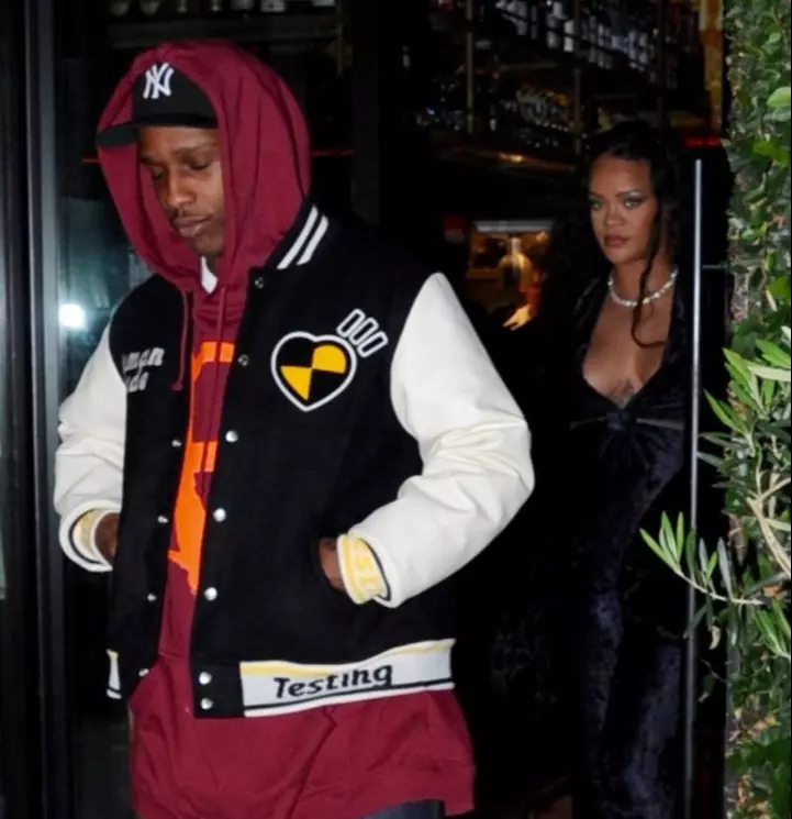 EXCLUSIVE: Rihanna Oozes Hollywood Glamor In Black Satin As She And ASAP Rocky Enjoy A Romantic Dinner At French Hotspot Gigi's