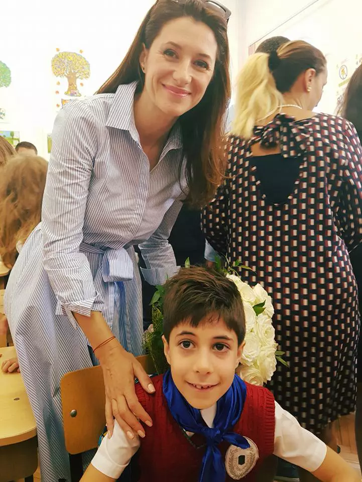 Iuliana Tudor si fiul ei