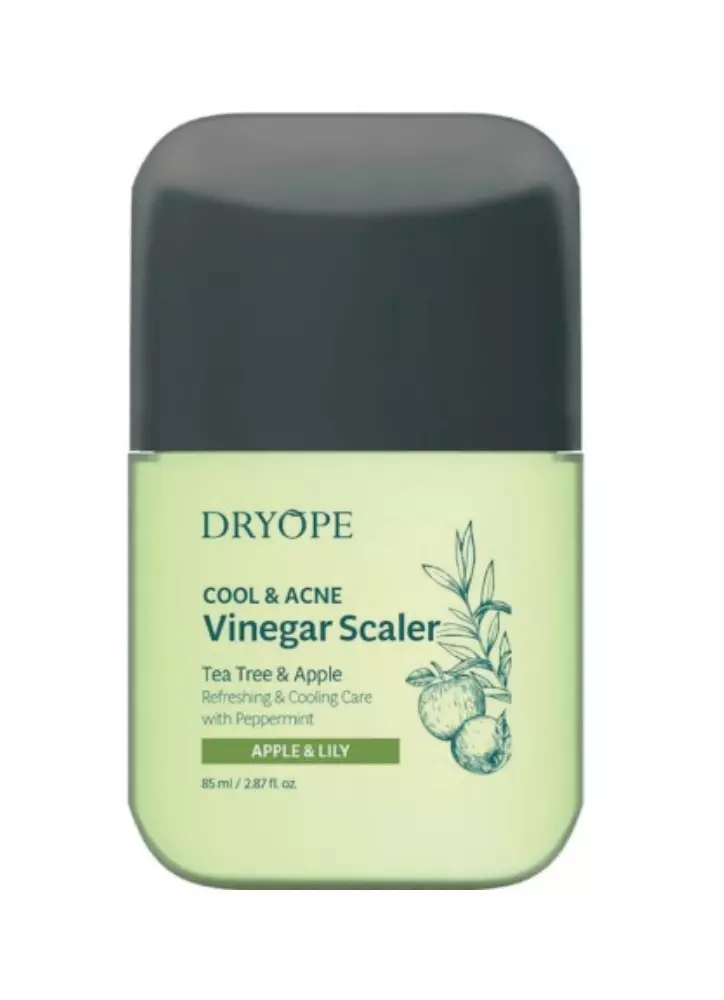 Soluție pentru curățarea și echilibrarea scalpului Apple & Lily Vinegar Scaler, Dryope, 131 lei, disponibilă pe bilenegre.ro