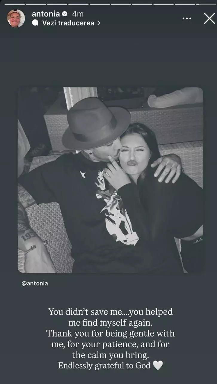 Antonia, mesaj pentru Alex Velea