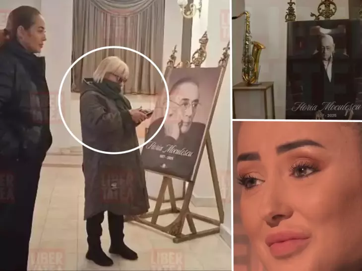 Apariție neașteptată la priveghiul lui Horia Moculescu. Cine a venit să-și ia adio de la maestru. Avem imaginile! Foto