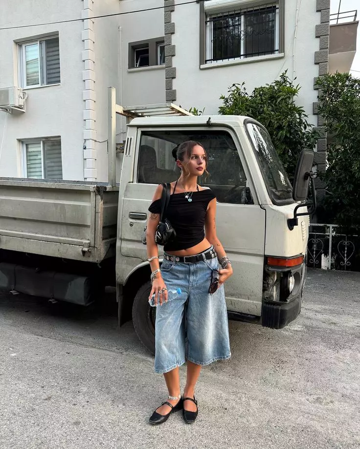 Bermude denim - jorts albastri (1)