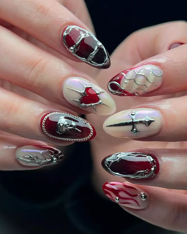 Manichiuri romantice pentru Valentine's Day 2026 (13)