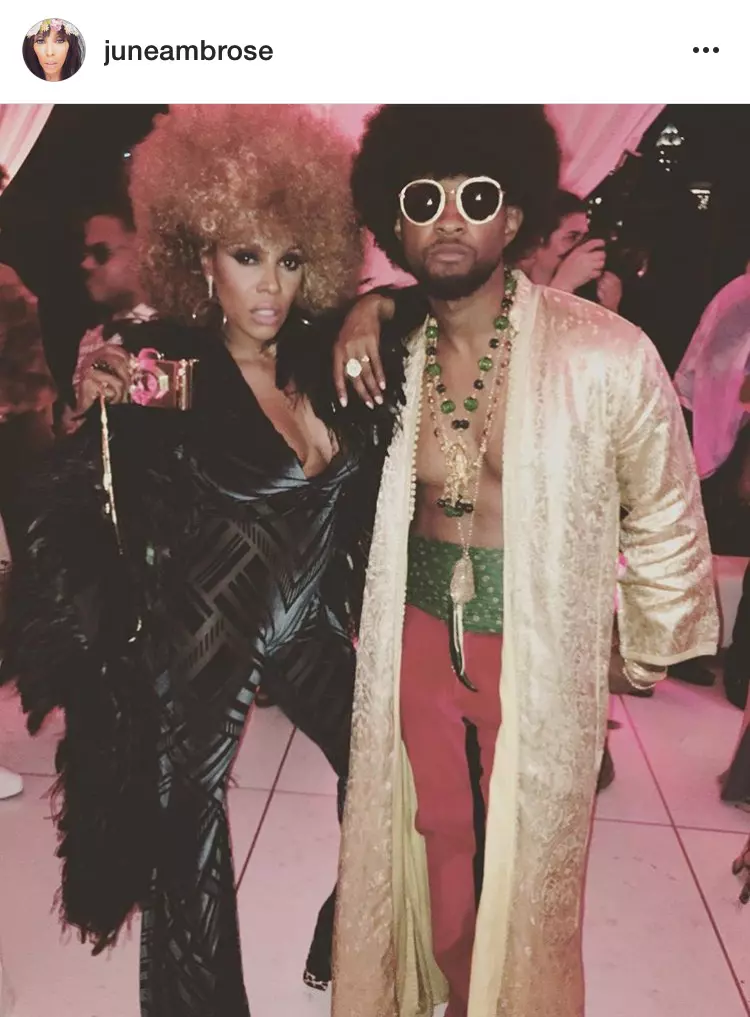 June Ambrose si Usher