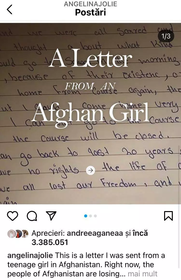 Angelina Jolie Instagram