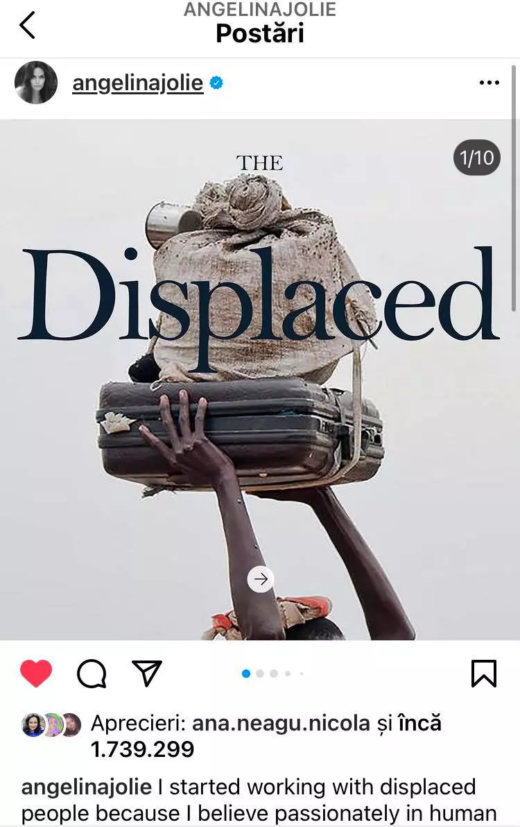 Angelina Jolie Instagram
