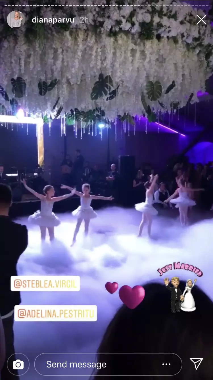 Valsul miresei a inceput cu un moment special