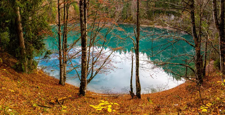 lacul scropoasa spre cascada 7 izvoare din muntii bucegi