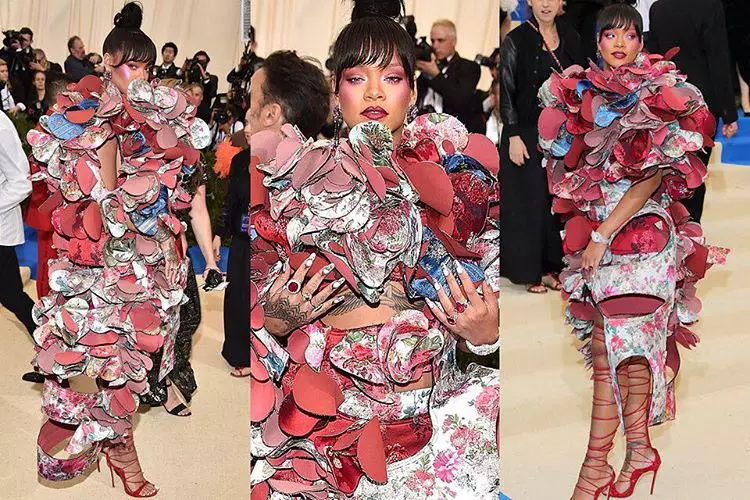 Rihanna, cea mai buna tinuta de pe covorul rosu la Gala Met 2017