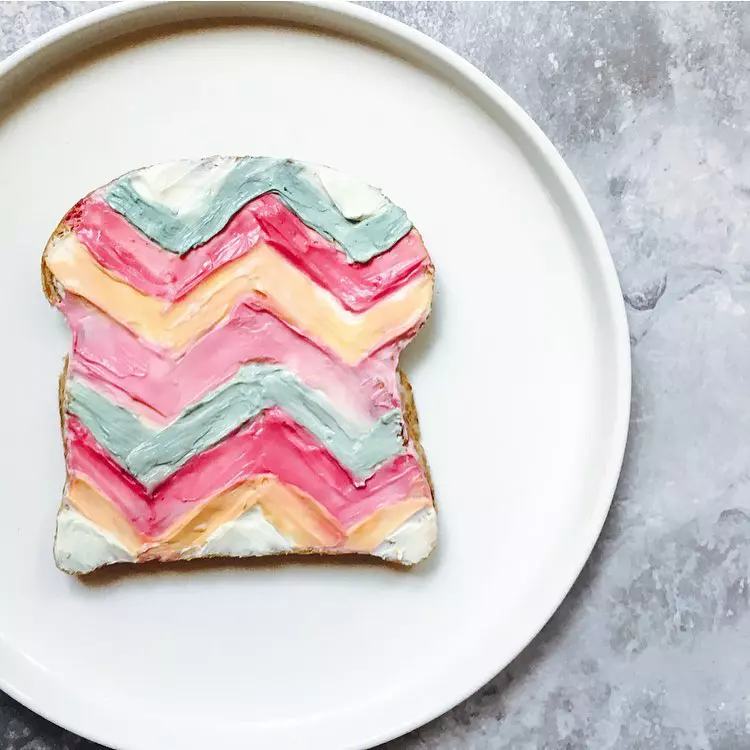 Mermaid toast