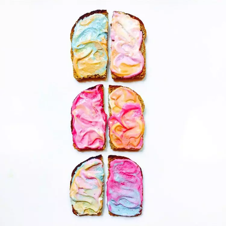 Mermaid toast