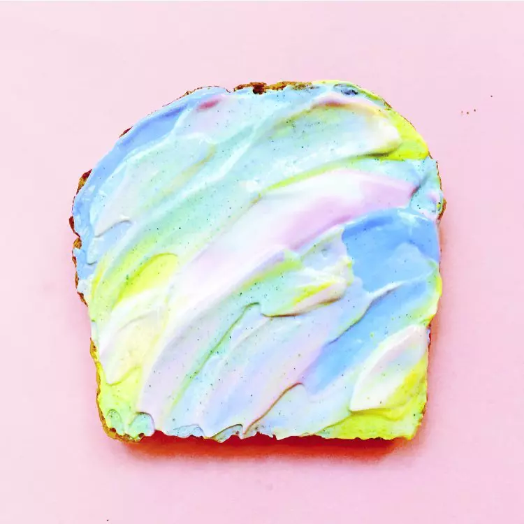 Mermaid toast