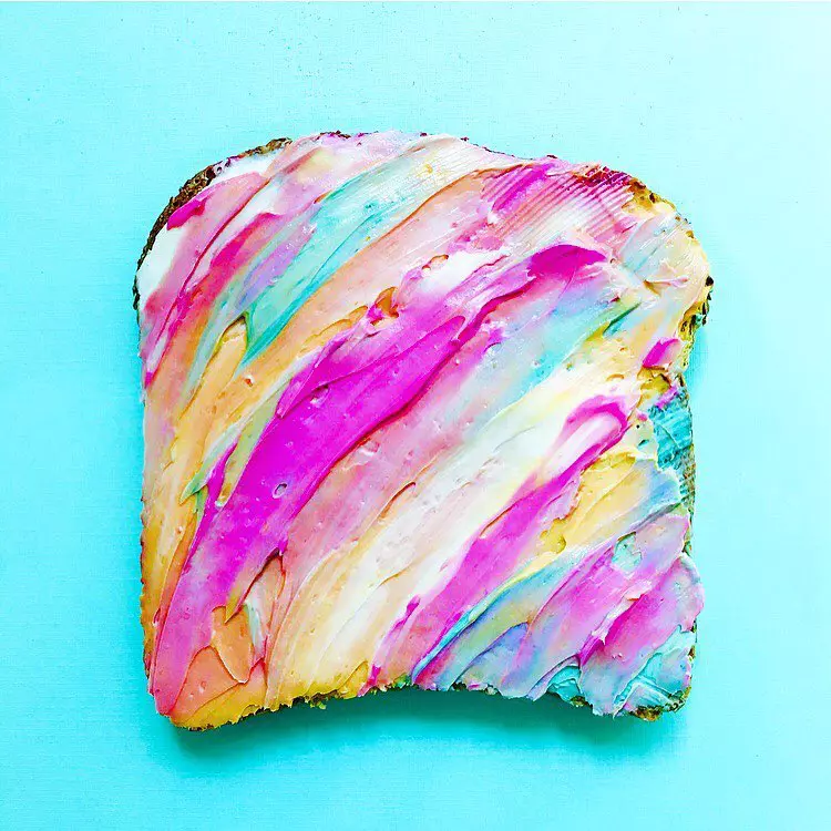 Mermaid toast