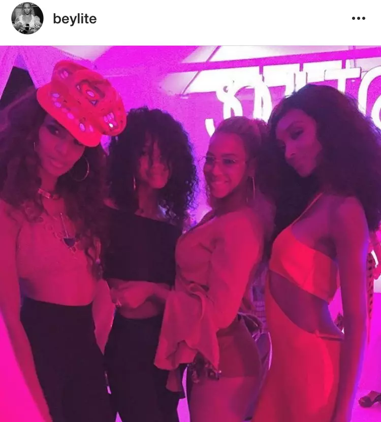 Beyonce impreuna cu Chanel Iman, Jourdan Dunn si Joan Smalls