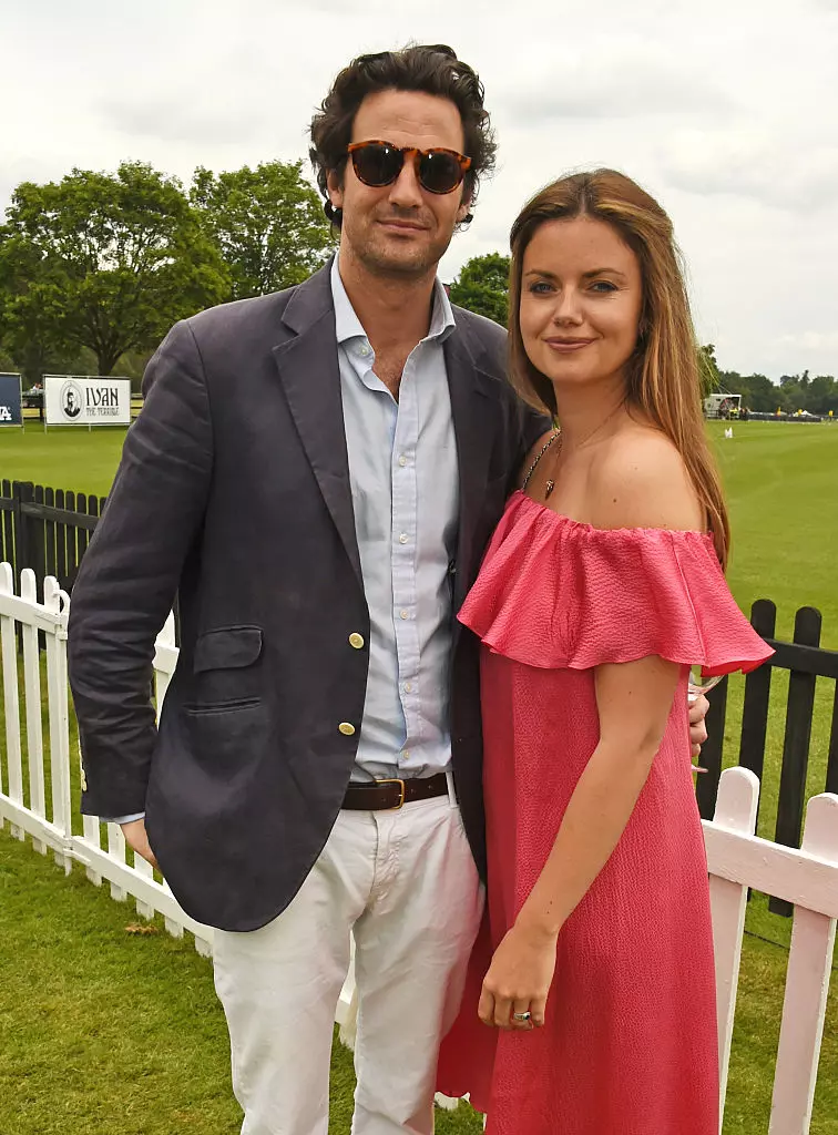 Rupert Finch (stanga) si Lady Natasha Rufus Isaacs la Cartier Queens Cup Final turneu polo iunie 2016