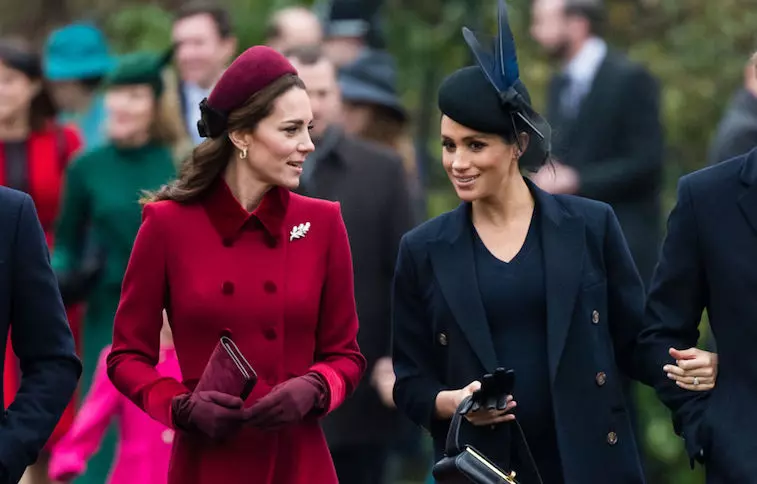 The Royal Family Attend Church On Christmas Day