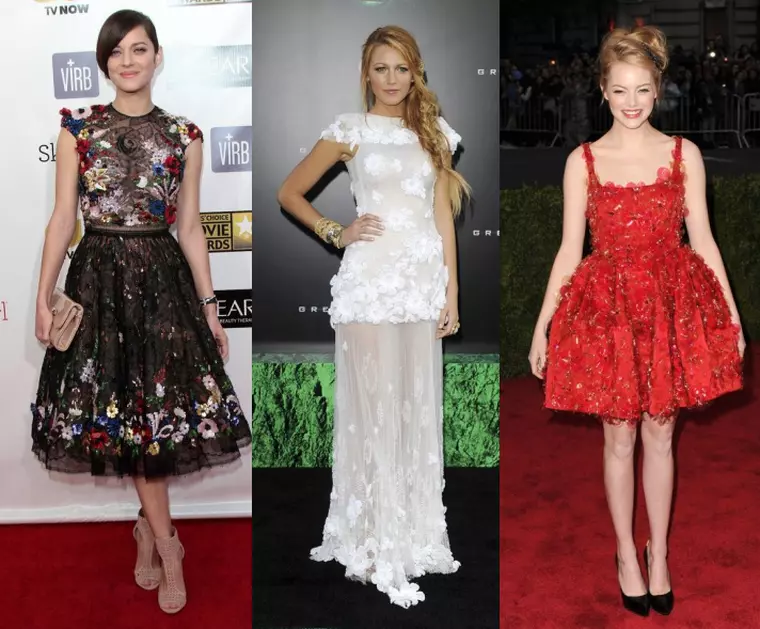 colaj flori aplicate