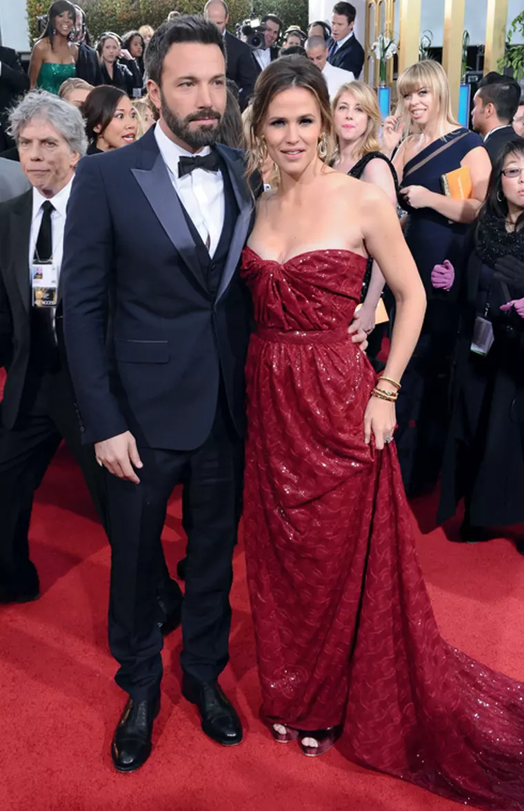 Ben Affleck and Jennifer Garner attend the 70th annual Golden Globe Awards in Beverly Hills, California