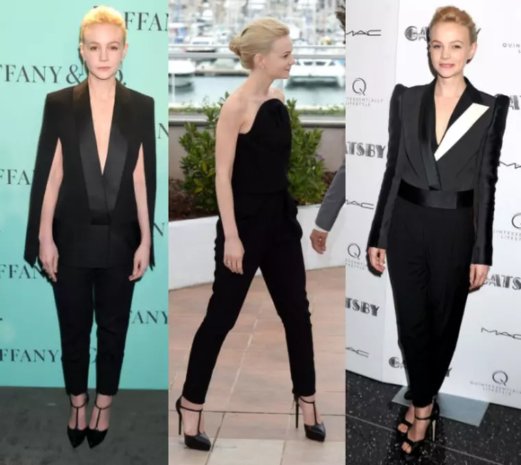 colaj Carey look androgin