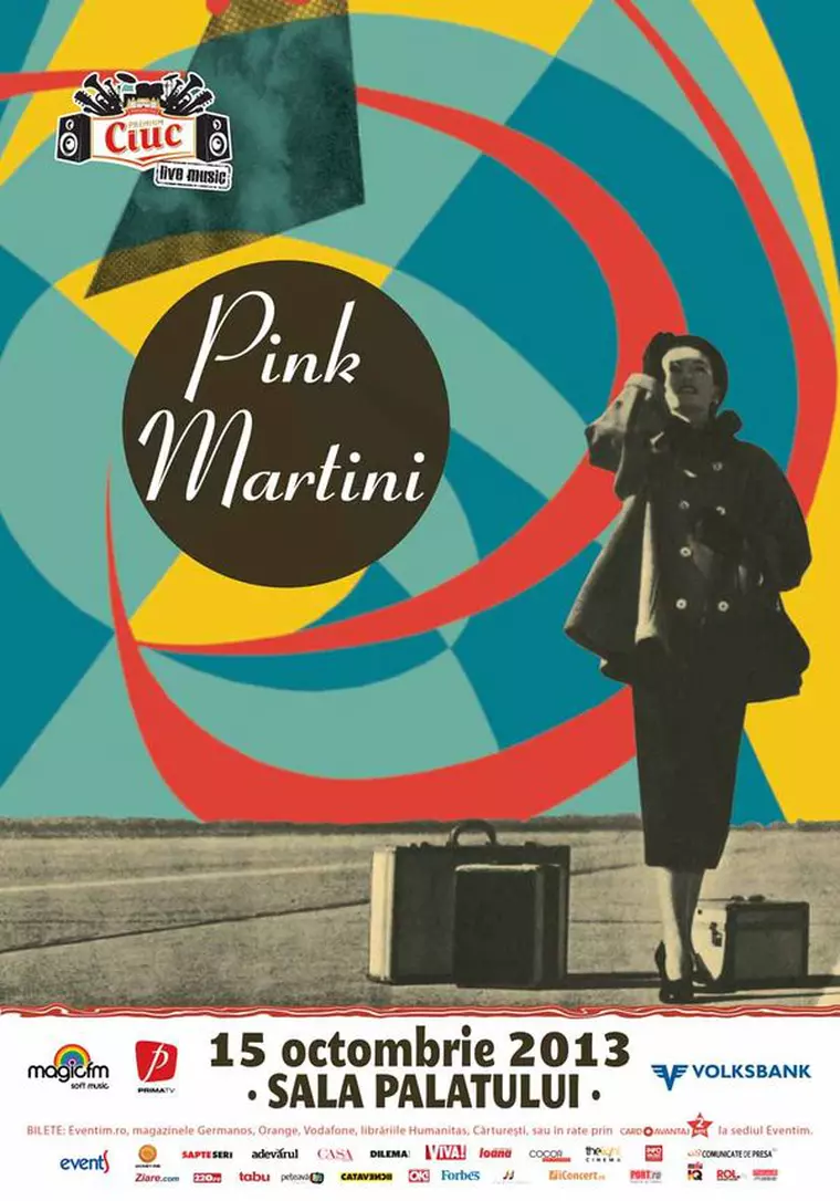 Poster Pink Martini 2013