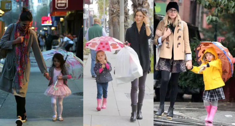 colaj copii vedete umbrele