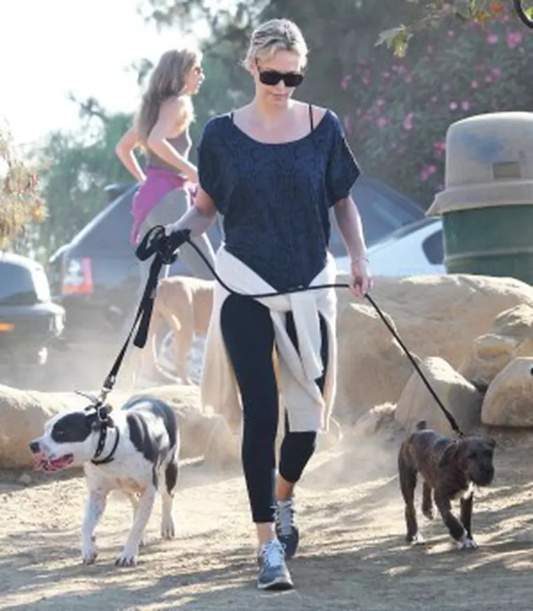 Charlize Theron out on a Hiking Date.
