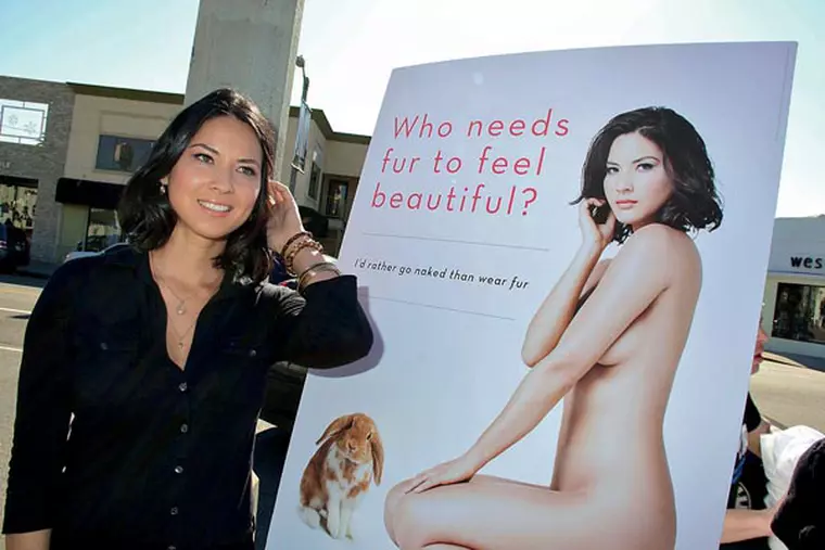 Olivia Munn Unveils Her New Naked Anti-Fur BillBoard In Los Angeles