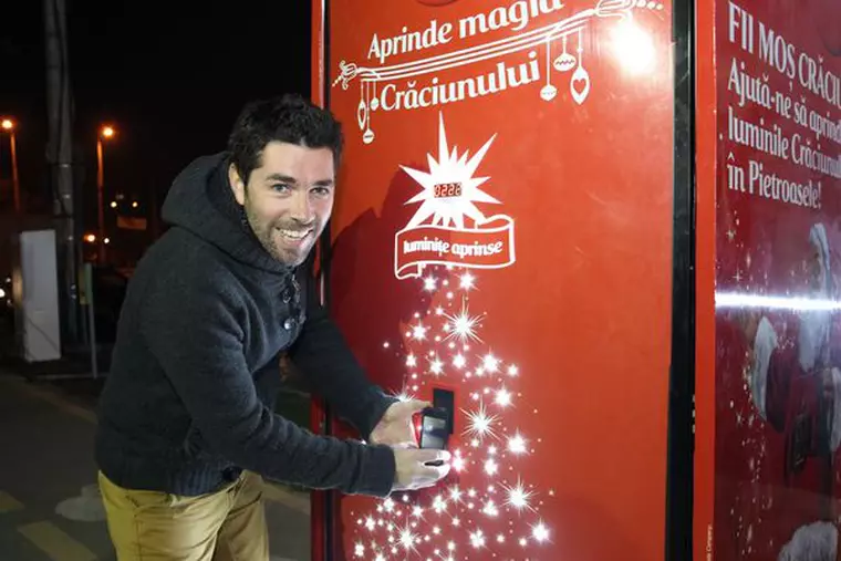 Alex Dima la caravana Coca-Cola