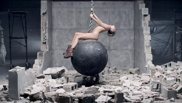 Miley Cyrus gets completely naked in her new music video Wrecking Ball