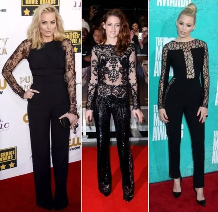 Vedete purtand salopete negre