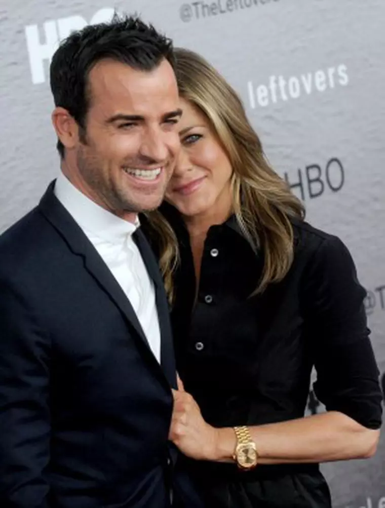 Justin Theroux and Jennifer Aniston attend 'The Leftovers' premiere at NYU Skirball Center in New York on June 23, 2014. Photo by Dennis Van Tine/ABACAUSA.COM