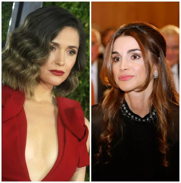 Rose Byrne vs. Regina Rania a Iordaniei