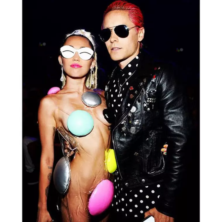 Jared Leto with Miley Cyrus 
