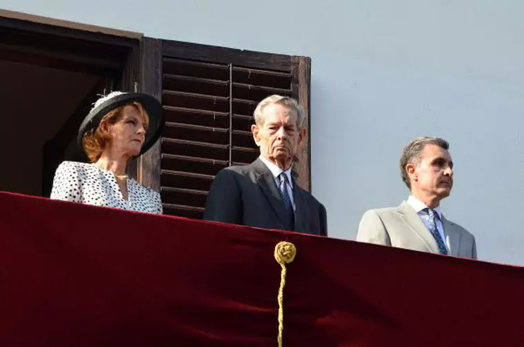 Majestatea Sa Regele Mihai si Altele Lor Regale Principesa Margareta si Principele Radu Duda