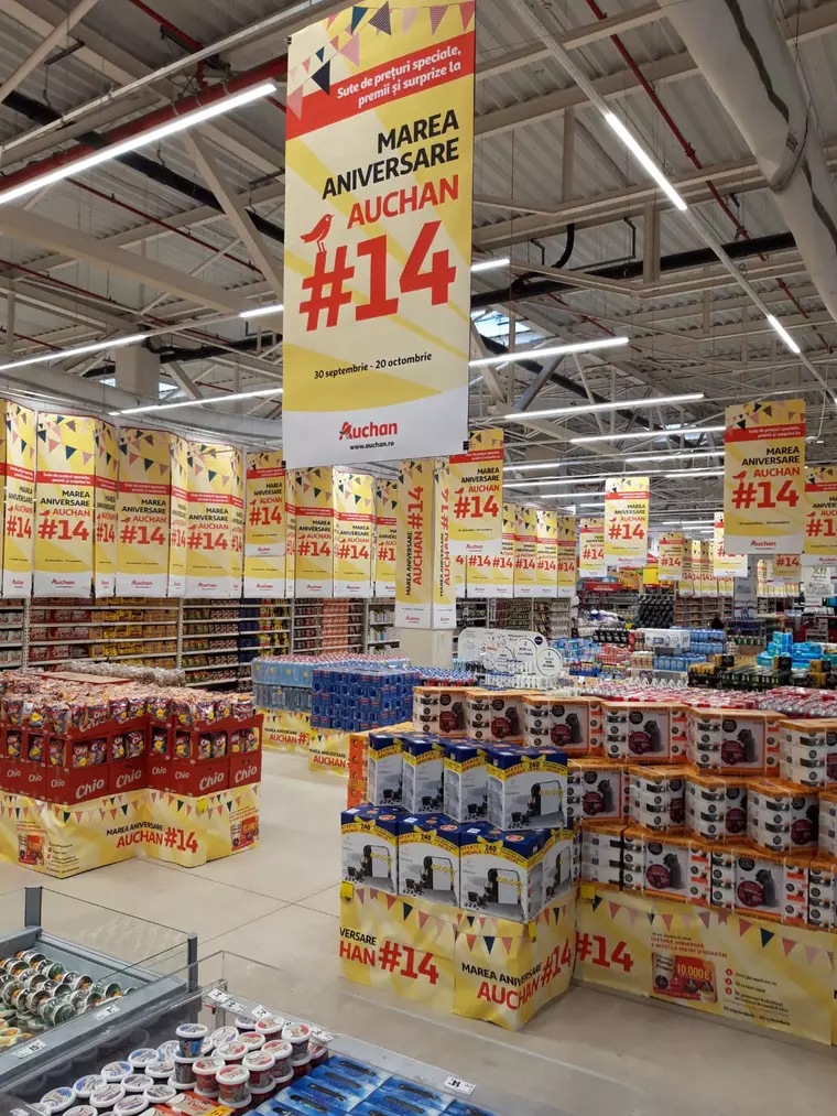 (P) Auchan sărbătorește 14 ani în România cu premii de zeci de mii de euro