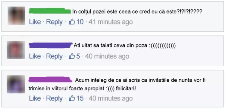 anunt sarcina pe facebook
