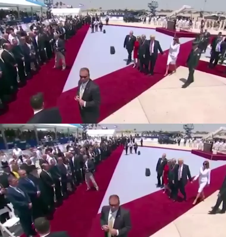 Ce a făcut Melania Trump când soțul ei a vrut să o ia de mână
