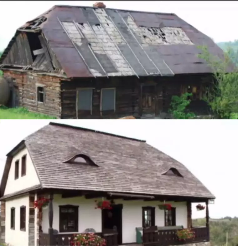 Sute de case tradiționale, părăsite de proprietari