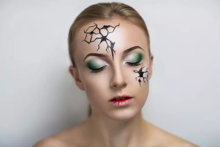 machiaje simple de halloween 2017
