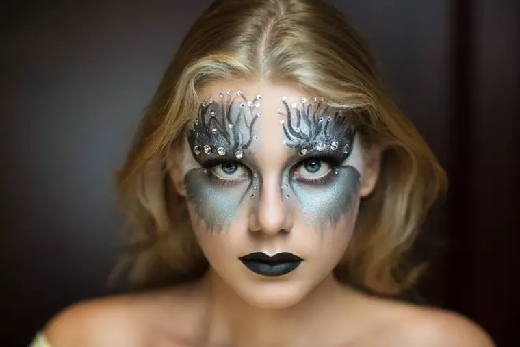 machiaje simple de halloween 2017