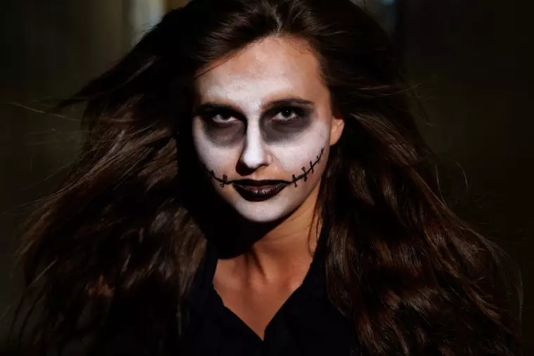 machiaje simple de halloween 2017