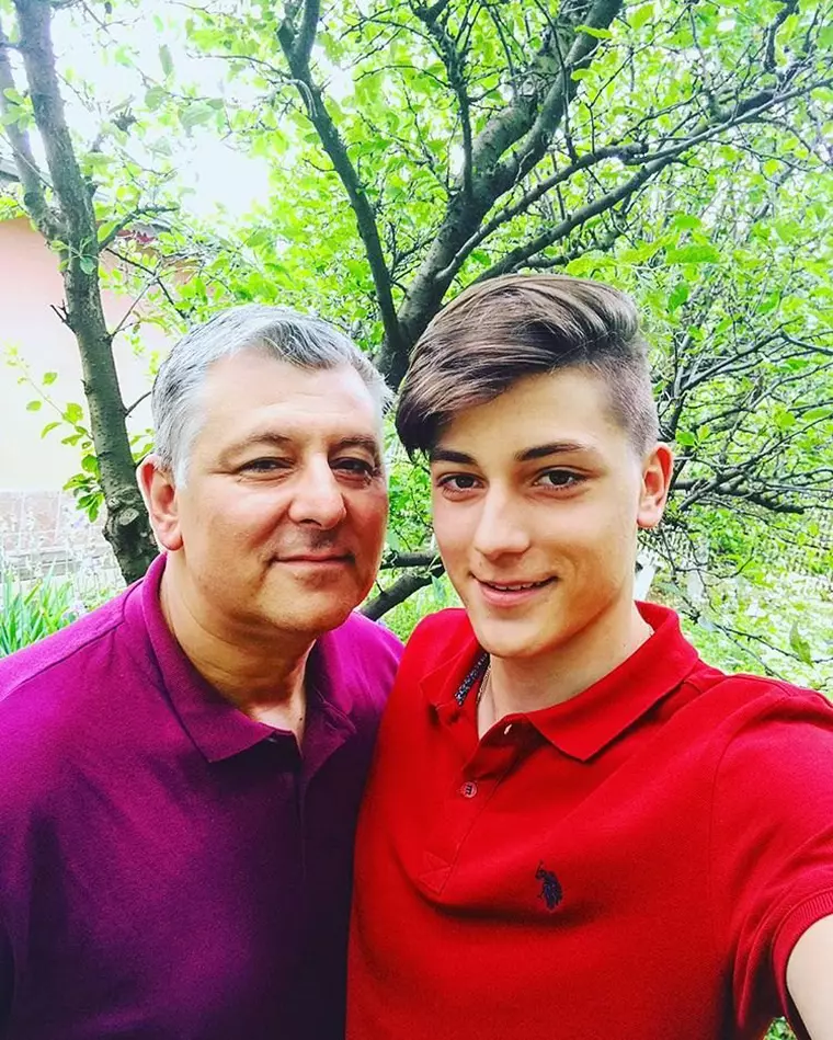 Mihai Dedu si fiul sau Matei