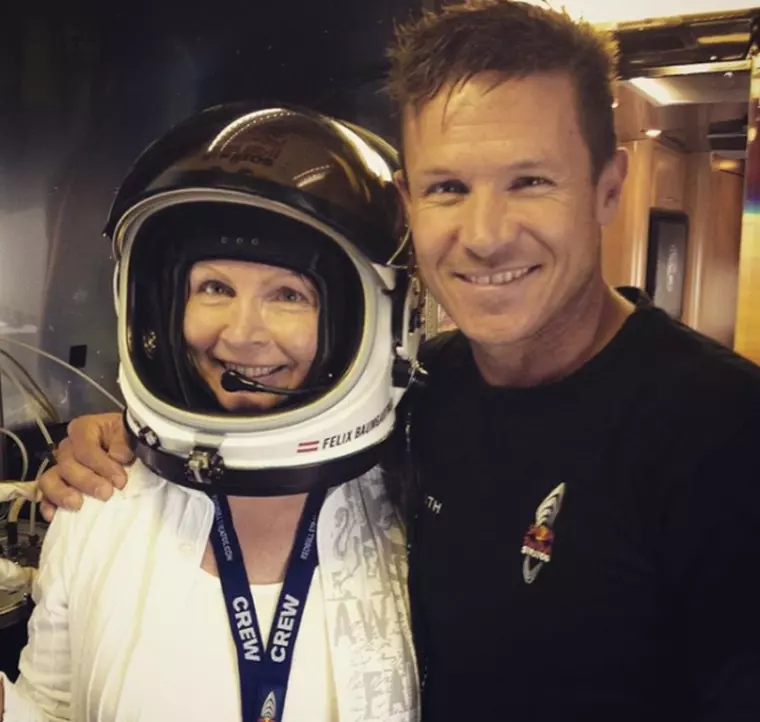 Felix Baumgartner si eva mama lui