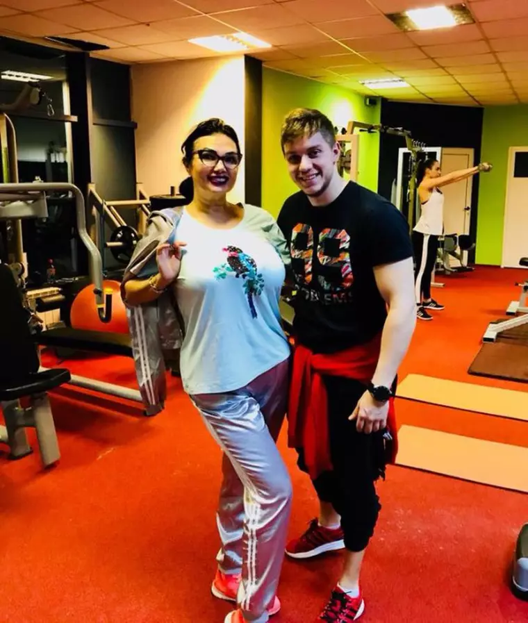 Ozana Barabancea la sala de sport
