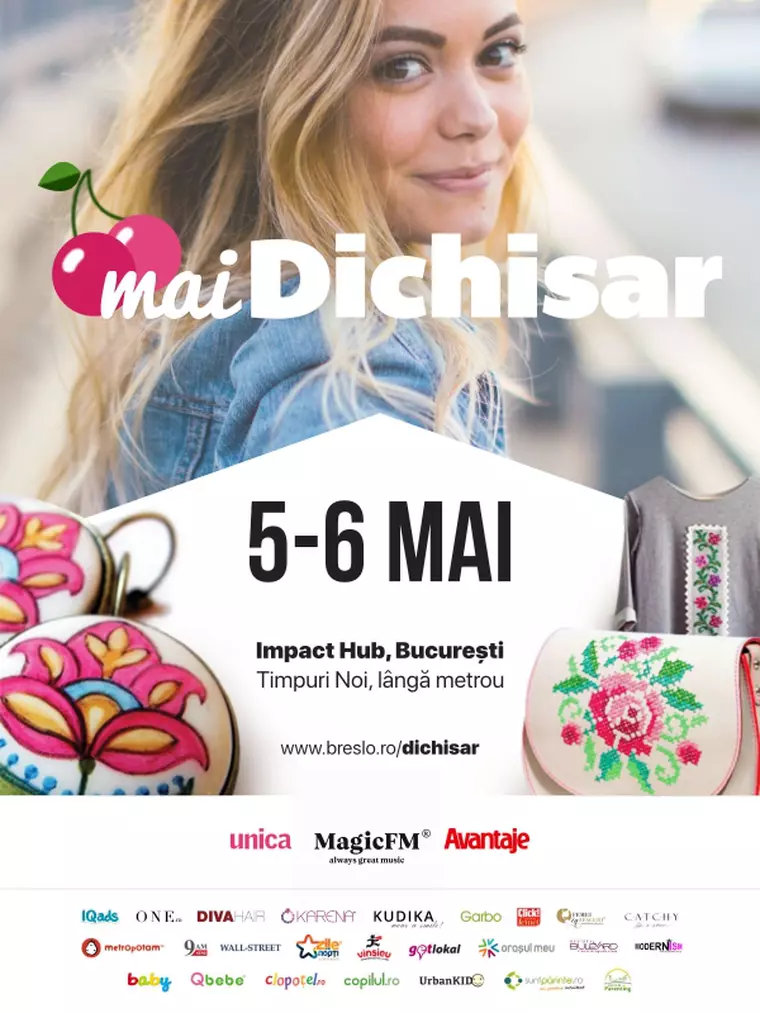 5-6 Mai | #maiDichisar - Târg de primăvară mai fun, mai fresh, mai dichisit