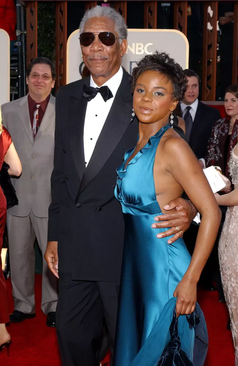 Morgan Freeman alaturi de nepoata sa,
