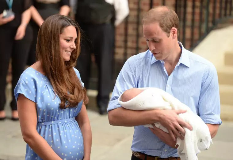 Kate la nasterea printului George