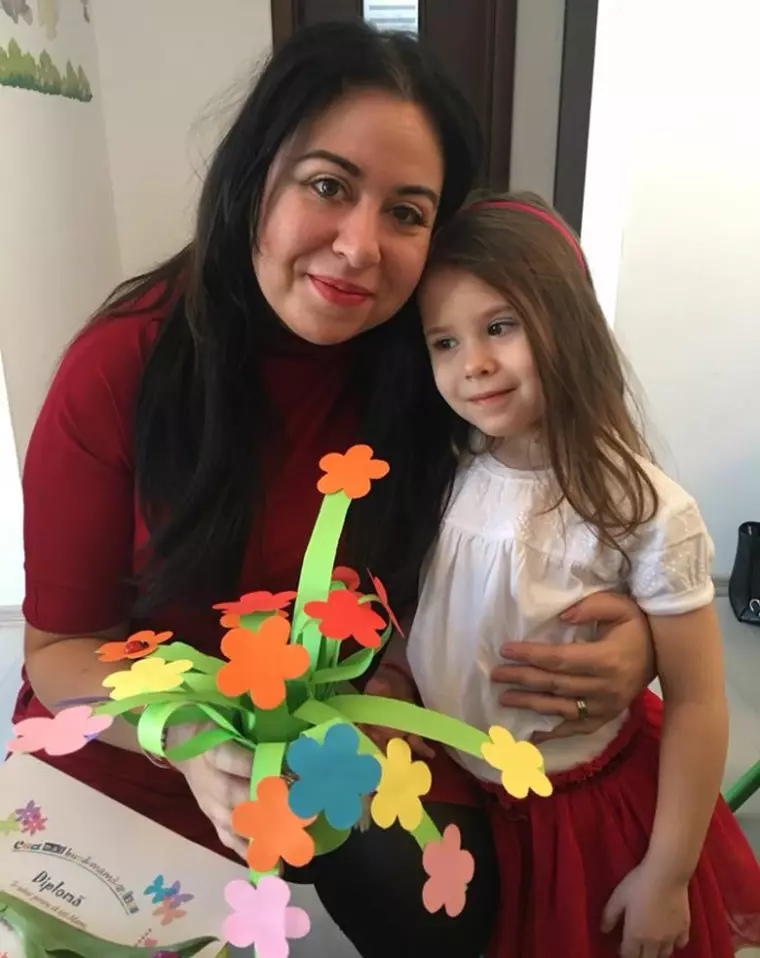 Oana Roman si fiica sa, Isabela